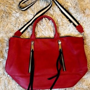 Express red crossbody bag